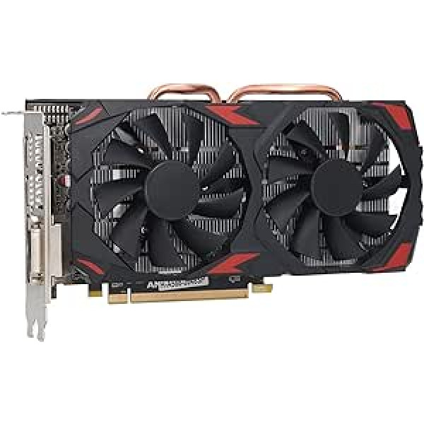 Zunate grafikas karte, RX 580 8GB 256 BIT datorspēļu grafikas kartes, datora video grafikas kartes GPU ar diviem ventilatoriem galddatoriem