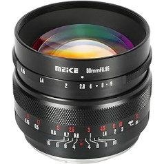 Meike 50mm F0.95 lielas apertūras platleņķa objektīvs manuālais fokuss ir savietojams ar Panasonic Lumix Olypums M43 Mount spoguļkamerām GH4 GH5 GH6