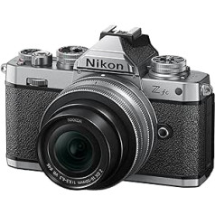 Nikon Z fc komplekts Z DX 16-50 mm 1:3,5-6,3 VR (SE) + Z DX 50-250 mm 1:4,5-6,3 VR (20,9 MP, OLED skatu meklētājs ar 2,36 miljoniem pikseļu, 11 kadri sekundē, hibrīds AF ar fokusa palīgu, 4K UHD video)