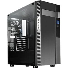 SilverStone SST-PS14B-EG Precision ATX Tower Case with Side Window, Black