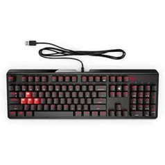 HP Encoder Gaming sarkanā tastatūra