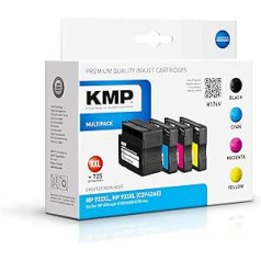 KMP 1725,4005 Rekonstruotas Tintenpatronen 4er Pack, Schwarz / Cyan / Magenta / Gelb