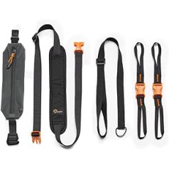 Lowepro GearUp Accessory Strap Kit - Compatible with All GearUp Camera Boxes - Multiple Carrying Configurations B09N7J6Z14 Black One Size