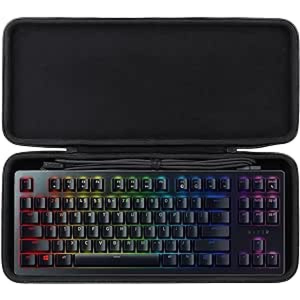 co2CREA Hard Keyboard Travel Protective Case for Razer Huntsman Tournament Edition Compact TKL Gaming Keyboard