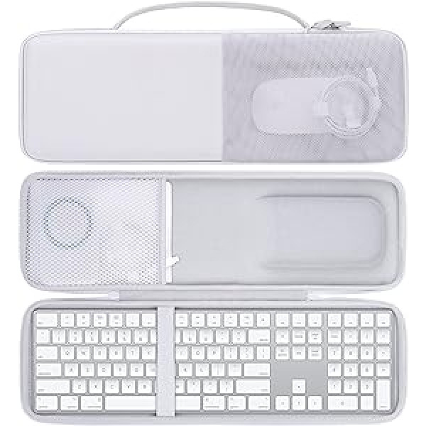 Aenllosi cietais futrālis Apple Magic tastatūrai ar ciparu tastatūru un Magic Mouse/Magic skārienpaliktni, tikai soma