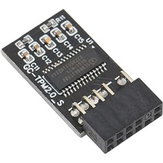 Annadue TPM 2.0 Module Encryption Security Module LPC 12-Pin Module Compatible with Remote Card LCP SPI TPM2.0 Module 12-Pin for GIGABYTE Motherboards