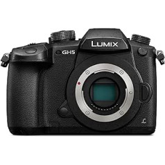 Panasonic LUMIX DC-GH5EG-K sistēmas kamera 20 MP Dual IS, 4K 60p video, 4K/6K foto, DSLM maināma objektīva kamera, MFT, melna