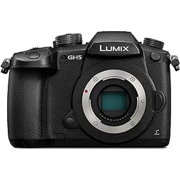 Panasonic LUMIX DC-GH5EG-K sistēmas kamera 20 MP Dual IS, 4K 60p video, 4K/6K foto, DSLM maināma objektīva kamera, MFT, melna