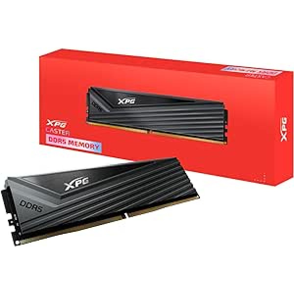 ADATA XPG Caster DDR5 6000MHz 16GB (1x16GB) CL40-40-40 PCS-51200 UDIMM 288-Pin Desktop SDRAM RAM komplekts (AX5U6000C4016G-CCAGY)