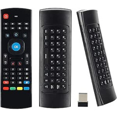 MX3 Air Mouse Mini Keyboard Wireless Remote 2.4G Daugiafunkcinė Fly Mouse su infraraudonųjų spindulių mokymosi funkcija, skirta Android Smart TV Box