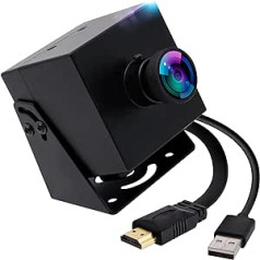ELP 4K USB kamera HDMI internetinė kamera su IMX415 jutikliu, plataus kampo 120 laipsnių objektyvas be iškraipymų USB kameros modulio palaikymas H.265, 2X skaitmeninė internetinė kamera, skirta Windows Linux Android Mac OS