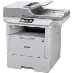 Brother DCP-L6600DW A4 melnbalts lāzerprinteris (50 ppm, drukāšana, skenēšana, kopēšana, 1200 x 1200 dpi, drukas gaisa spilvens 750 000 lapām)