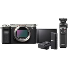 Sony Alpha 7C bezspoguļa E-Mount pilna formāta digitālā kamera, tikai korpuss, ar Sony GP-VPT2BT Bluetooth rokturi un Sony ECM-W2BT Bluetooth mikrofonu