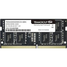 Memoria SODIMM DDR4 3200 32GB C22 Team Elite