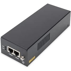 DIGITUS Gigabit Ethernet PoE++ Injector, 802.3bt Power pins: 4/5(+),7/8(-) and 3/6(+), 1/2(-), 85W
