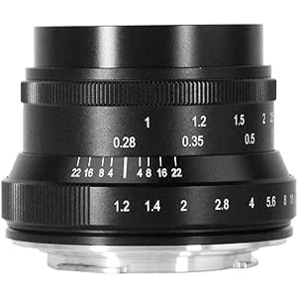 7artisans 35mm f1.2 Mark II APS-C Geklickte Festbrennweite ar größerer Blende Passend für Fujifilm Kompakte Spiegellose Kameras Für Fuji X-A1 X-A10 X-A2 X-A3 X-M1