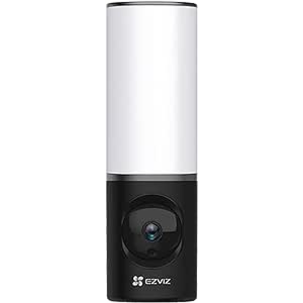 EZVIZ 4MP prožektors, WLAN āra novērošanas kamera, 2K Plus HD, viedais prožektors ar integrētu apgaismojumu, AI kustības noteikšana, krāsu nakts redzamība, 32 GB eMMC, regulējams spilgtums, LC3