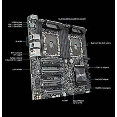 ASUS ASMB9-IKVM WS C621E SAGE darbo stočiai