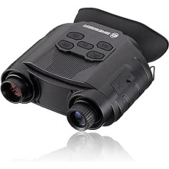 Bresser Explorer 130 Digital Binocular Night Vision Device with Large Display and Up to 10.5x Magnification for Bird Watching, Camping, Hunting