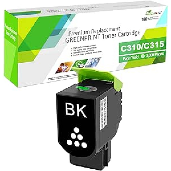 GREENPRINT saderīgā tonera kasetne C310 C315 [melna 3000 lappušu] standarta ietilpība Xerox C315 C315dni C315dnim C310 C310dni C310dnim printerim 006R04356 006R04356 006R00435 404 300435 40