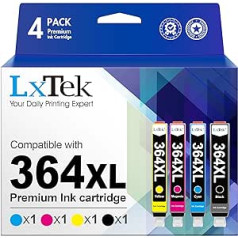 LxTek 364XL Patrone Kompatibel für HP 364 Druckerpatronen für HP Photosmart 5520 druckerpatronen 5510 5515 5524 6510 6520 7510 7520 Deskjet 3070A 3520 Magenb, Cy520, 4