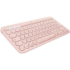 Logitech K380 F. MAC daudzierīču BTKEYBPERP — roze — ESP — vidēja