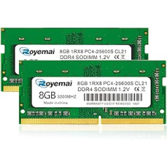 DUOMEIQI 16 GB komplekts (2 x 8 GB) DDR4 PC4-25600S 3200 MHz 260 PIN SODIMM 1,2 V CL21 1Rx8 klēpjdatora RAM atmiņas modulis