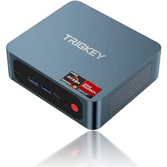 TRIGKEY Ryzen 5 5560 Mini PC (up to 4.0 GHz) 16G DDR4 + 500G PCIe3.0 SSD 35W TPD Micro PC | 7 Core GPU | WiFi-6 | BT 5.2 | HDMI | DP | Type-C | USB 3.2