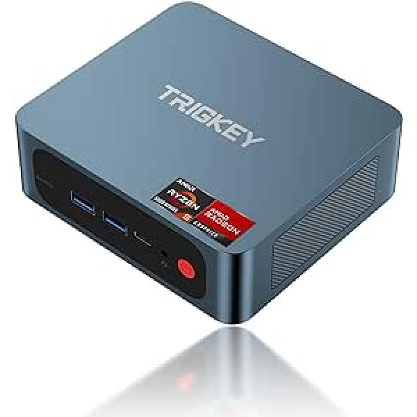 TRIGKEY Ryzen 5 5560 Mini PC (līdz 4,0 GHz) 16G DDR4 + 500G PCIe3.0 SSD 35W TPD Micro PC | 7 kodols GPU | WiFi-6 | BT 5.2 | HDMI | DP | C tips | USB 3.2