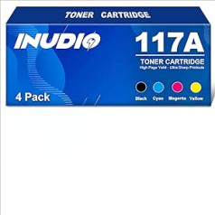117A Toner Compatible to Replace HP 117A Toner Set Colour Laser MFP 179fwg 178nwg 178nw 179fnw 150nw W2070A W2071A W2072A W2073A (Black Cyan Yellow Magenta, Pack of 4)