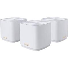 ASUS ZenWiFi XD4 Plus AX1800 Whole-Home Mesh WiFi 6 System Combinable Router (up to 445 m² Coverage, AiMesh, AiProtection, Wall Mounting, App Control) White