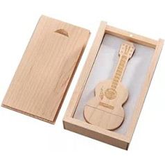 32 GB gitaros formos „Maple Wood“ USB 3.0 „Flash“ atmintinė su medine dėže 3.0 32 GB