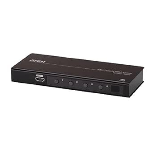 ATEN VS481C HDMI Switch mit 4 Ports True 4K, schwarz