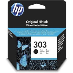 HP 303 oriģinālā melnā tintes kasetne (T6N02AE)