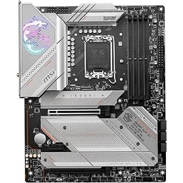 MSI MPG Z790 Edge WiFi Motherboard, ATX - Supports Intel 12th, 13th and 14th Gen Processors, LGA 1700-90A SPS VRM, DDR5 Memory Boost 7200+MHz/OC, PCIe 5.0 & 4.0 x16.5 x M.2 Gen4, Wi-Fi 6E