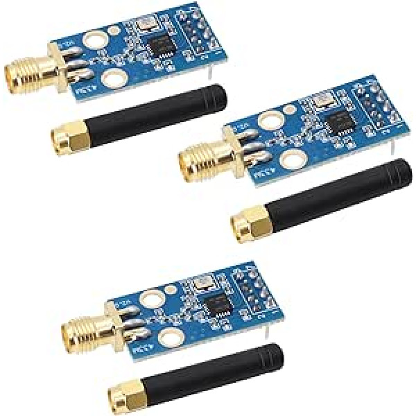 CC1101 bezvadu modulis RUIZHI 3 gab. CC1101 433M digitālais pārraides modulis CC1101 bezvadu modulis ar SMA antenas savienojumu 1.9-3.6V DC savietojams ar Arduino