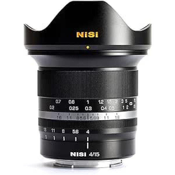 NiSi 15 mm F4 ASPH īpaši plata leņķa pilna formāta objektīvs Sony E-Mount/Nikon Z-Mount/Cannon RF Mount/Fujifilm X-Mount/Leica/Panasonic LUMIX/Sigma FP L-Mount