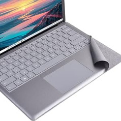 XISICIAO tastatūras plaukstas balsta aizsargs Microsoft Surface klēpjdatoram/klēpjdatoram, 2 plaukstu paliktņi/plaukstas balsts notraipītai tastatūrai, atjaunošanas vāks, uzlīme, 13,5 collas