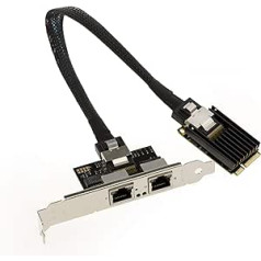 KALEA-INFORMATIQUE Mini PCI Express karte (MiniPCIE) 2 porti RJ45 LAN GIGABIT Ethernet ar Intel I350 mikroshēmojumu — mPCIe NIC 10/100/1000