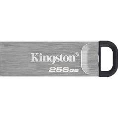 Kingston DataTraveler Kyson USB 3.2 Gen 1 USB-stick 256GB — Mit stilvollem, kappenlosem Metallgehäuse