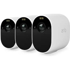 Arlo Essential Spotlight WiFi Outdoor Surveillance Camera, Wireless, 1080p, Colour Night Vision, Motion Sensor, 2-Way Audio, No Hub Required, with 90-Day Arlo Secure Plan Test Period, VMC2330