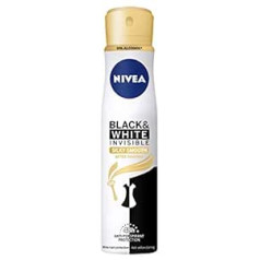 Nivea Black & White Invisible Silky Smooth Antiperspirant (250 ml, iepakojumā 6) Dezodorants pēc skūšanās sievietēm, Pretsviedru aerosols sievietēm, Dezodorants sievietēm