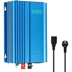 Snowtaros 600 W saules tīkla savienots invertors DC55V-90V, MPPT Pure Sine AC 230V izeja, tīkla savienojuma pārveidotājs saules paneļiem, 48 V akumulatora izlāde, 30 W–450 W regulējama izejas jauda