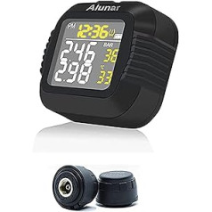 ALUNAR -TPMS Tyre Pressure Monitoring System M3 Car Alarm Wireless IPX7 Waterproof Motorcycle