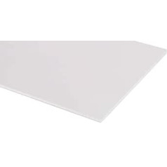 RS PRO PVC panelis, balts, 2,5 mm x 600 mm x 600 mm, līdz +60 °C