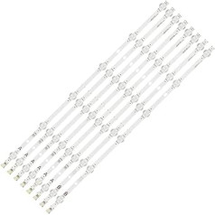 ZockZ LED-Hintergrundbeleuchtungsstreifen priekš BTX-49FX550B 49GS352B 17DB49V17B/C VES490QNYL-2D-N01 N02 N03 49UD8400 (Krāsa: 10 komplekti)