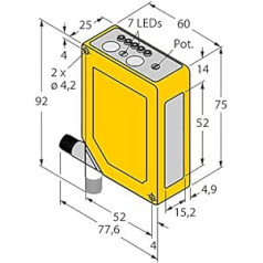 3063001-Q60BB6AF2000Q, Opto Sensor Reflexionslichttaster