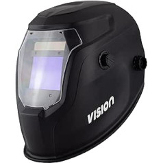 DOKA VISION9 Welding Helmet 103 x 63 mm, External Regulator, Dual LCD Automatic Darkening, 4 Arc Sensors, Optical Clarity 1/1/1/1 Real Colour, Welding Mask for TIG MIG ARC