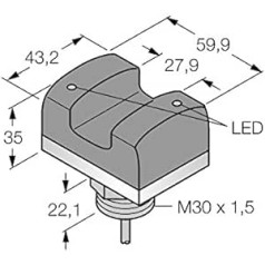 3067504 — VTBP6, Opto Sensor Berührungstaster mit Beleuchtung