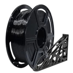 FLASHFORGE Hochgeschwindigkeits-PETG-Filament, 1,75 mm, verbesserte Schlagfestigkeit, 3D-Drucker-Filament, 1 kg Spule, Maßgenauigkeit +/- 0,02 mm, passend für die meisten FDM-Drucker (schwarz)